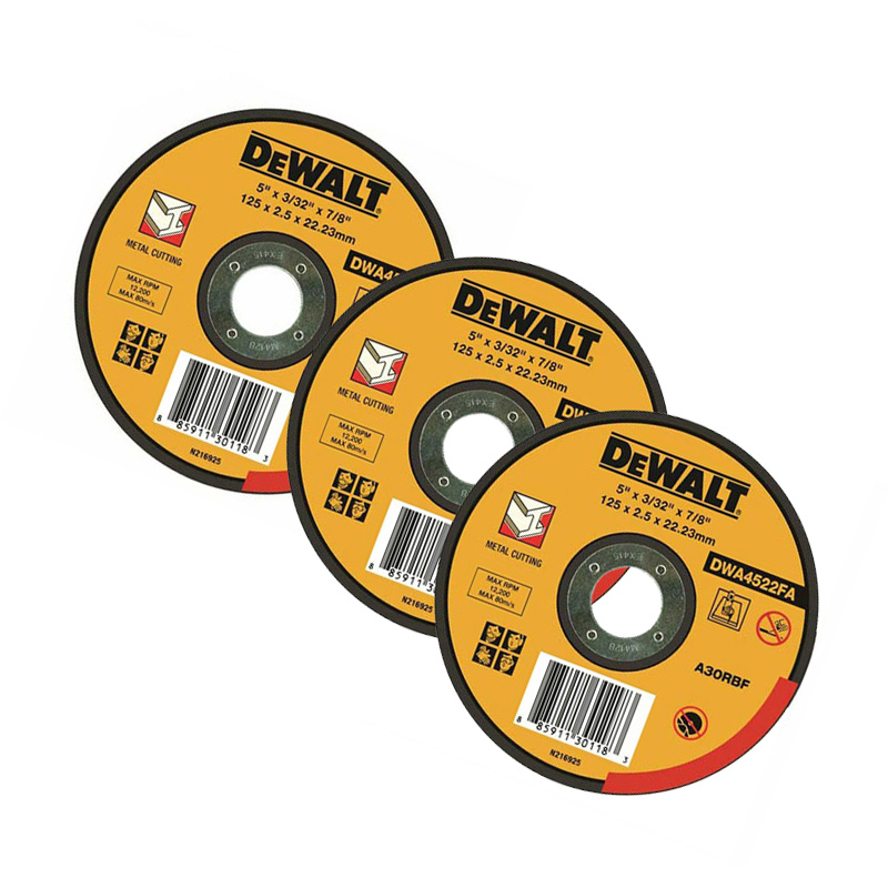 Đá cắt kim loại 125 x 3 x 22mm t27 dwa4522-b1 dewalt dwa4522-b1