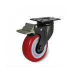 Bánh xe nhựa PU dòng 260 tải trọng trung bình trục xoay có thắng Ethos 263/273URY125P01