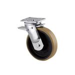 Bánh xe PU dòng 9680 tải trọng nặng trục xoay có thắng Tente 9682FTP250x50P63