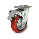 Bánh xe PU dòng 40 tải trọng trung bình trục xoay có chốt khóa Kyung Chang 4060S A1 PC TTL