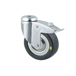 Bánh xe cao su tải trọng trung bình trục xoay có thắng Tente 2477DYK100P30