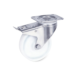 Bánh xe Nylon dòng 8470 tải trọng nặng trục xoay có chốt khóa Tente 8477UOD080P62